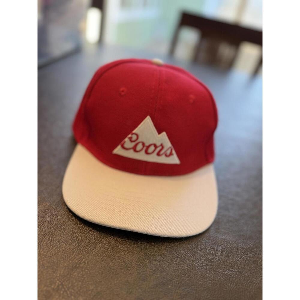 Coors Red and White Snapback Hat